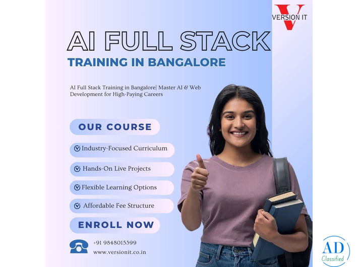 Best AI Full Stack Training in Bangalore – Job-Oriented Course with Placement Support