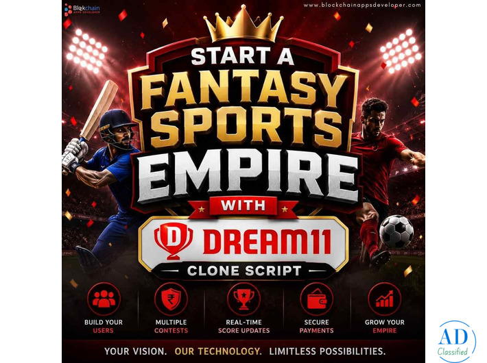 Start a Fantasy Sports Empire with Dream 11 Clone Script
