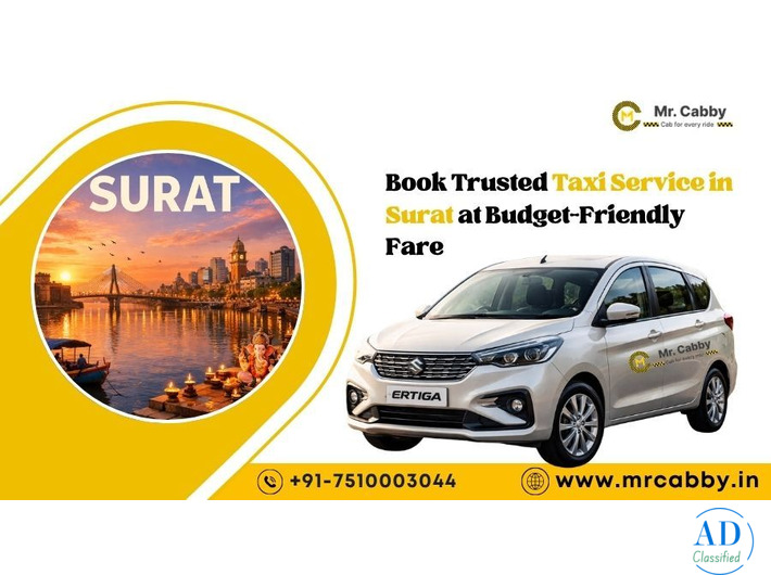 Affordable Taxi Service in Surat with 24/7 Booking