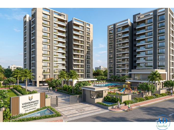 Vishwanath Sarathya West - 3 BHK Residential Project at Shela, Ahmedabad | AddressBox