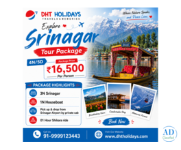 Book Srinagar Tour Package for 4 nights | DHT Holidays