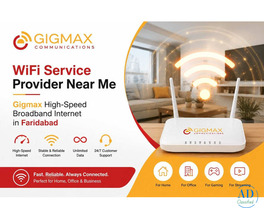 WiFi Service Provider Near Me – Gigmax High-Speed Broadband Internet in Faridabad
