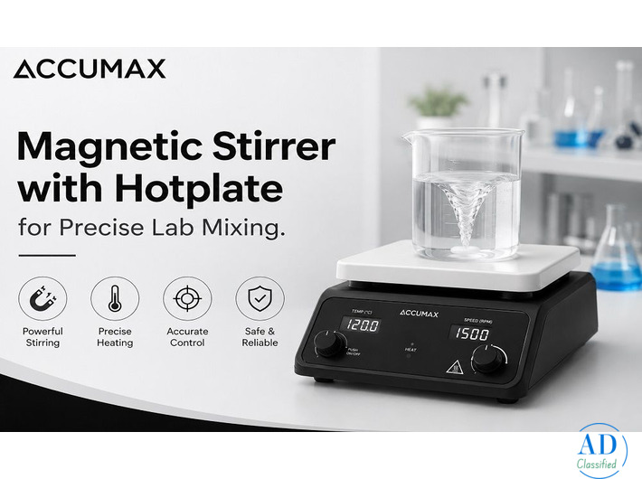 Magnetic Stirrer with Hotplate for Precise Lab Mixing