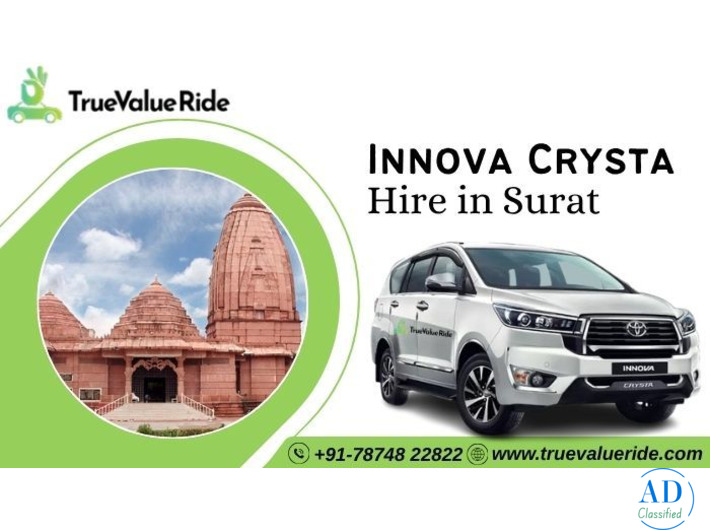Innova Crysta On Rent in Surat - True Value Ride