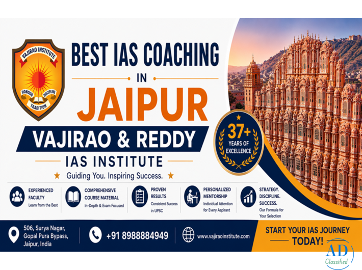 Best IAS Coaching in Jaipur- Vajirao & Reddy Institute