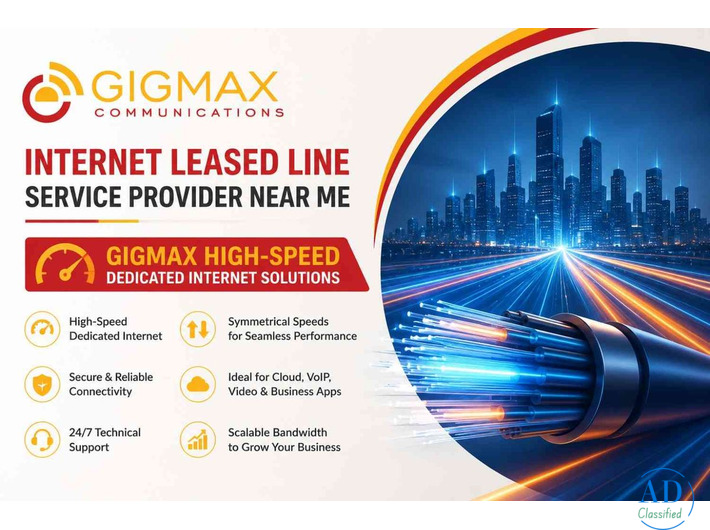Internet Leased Line Service Provider Near Me – Gigmax High-Speed Dedicated Internet Solutions