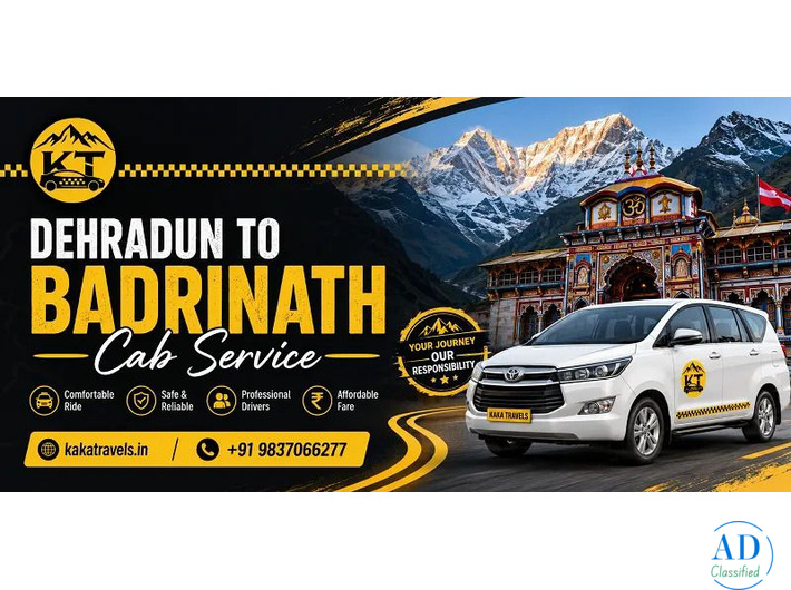 Dehradun to Badrinath Cab service – Kaka Travels Booking