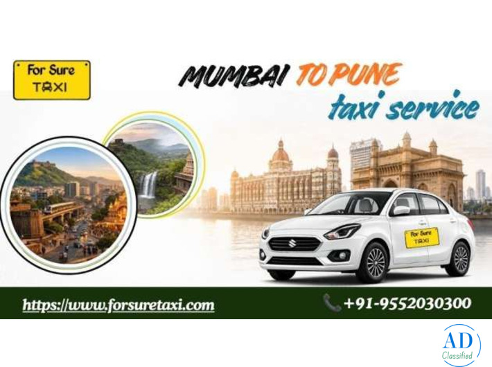 Mumbai to Pune Taxi Service | One Way Cab Booking at Rs 12/Km