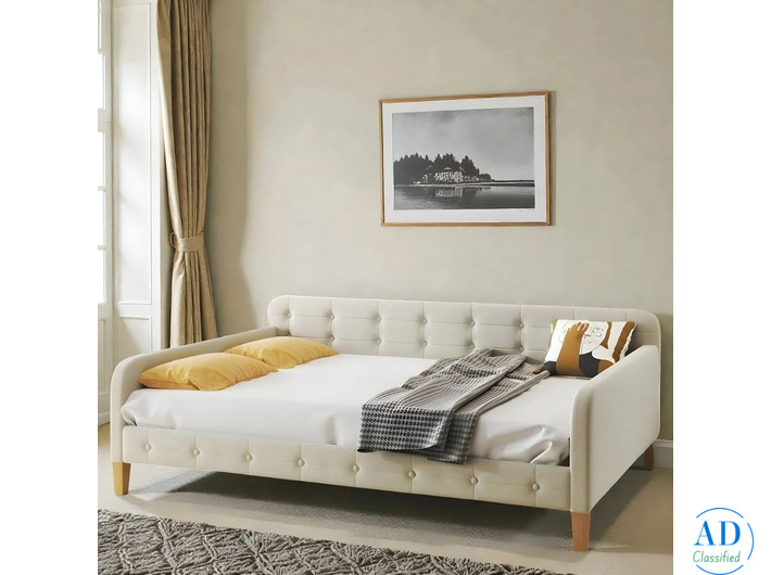 Lumina Tuft Ivory Daybed