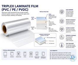 Triplex Laminate Film PVC PE PVDC Wholesale in Tamil Nadu