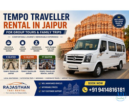 Tempo Traveller Rental In Jaipur for Group Tours & Family Trips