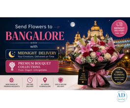 Send Flowers to Bangalore with Midnight Delivery and Premium Bouquet Collections