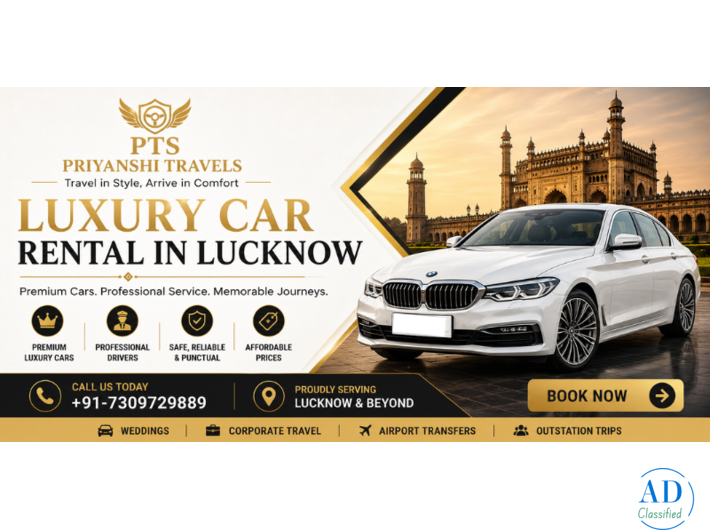 Book Premium Luxury Car Rental in Lucknow Today