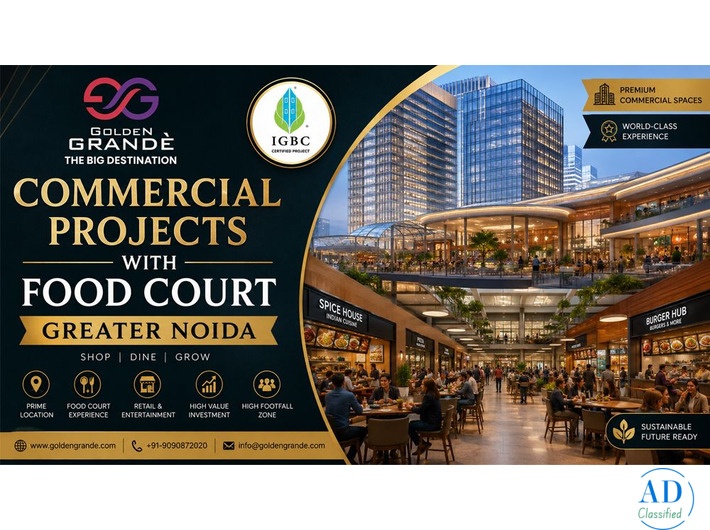 Commercial projects with food court Greater Noida | Golden Grande
