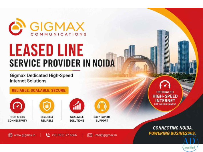 Leased Line Service Provider in Noida – Gigmax Dedicated High-Speed Internet Solutions