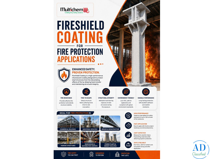 Fireshield Coating for Fire Protection Applications
