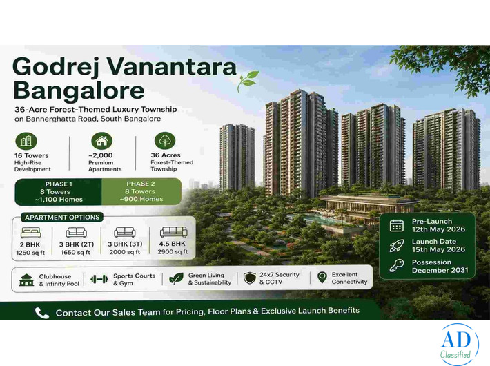 Godrej Vanantara Bangalore Forest Township