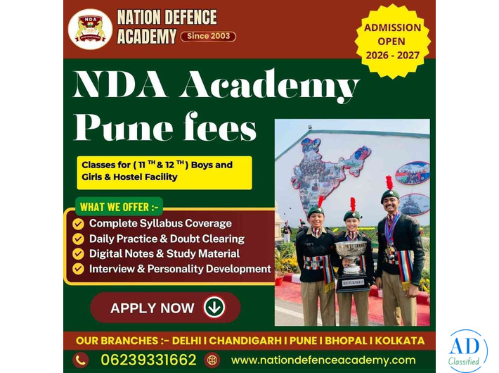 Nation Defence Academy Pune – Budget-Friendly NDA Coaching Fees