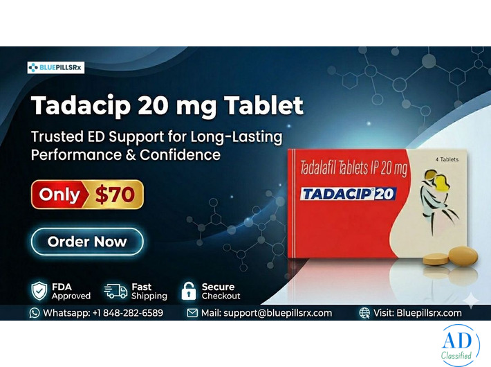 Order Tadacip 20 Mg Tablets with Easy Access
