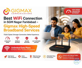 Best WiFi Connection in SGM Nagar Faridabad – Gigmax High-Speed Broadband Services