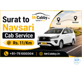 Affordable Surat to Navsari Taxi Ride by MrCabby