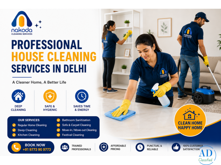 Trusted Cleaning Services in Delhi by NAKODA