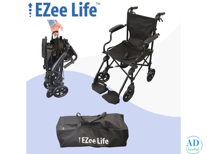 Transport Wheelchair for Rent – Ezee Life CH  Traveller | Lightweight & Foldable