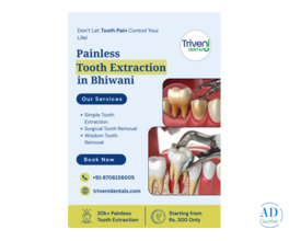 Painless Tooth Extraction Treatment in Bhiwani | Triveni Dental