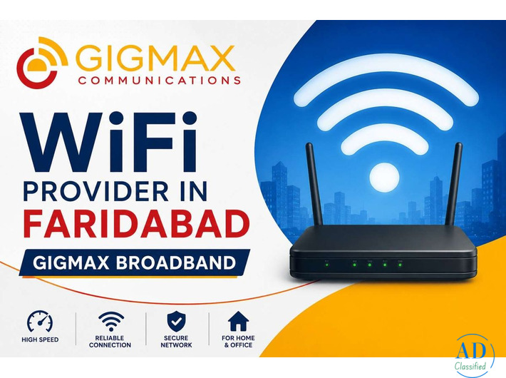 Best Internet & WiFi Provider in Faridabad – Gigmax Broadband