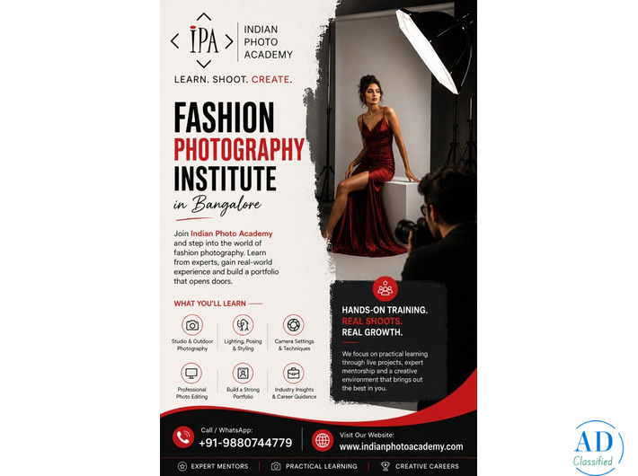 fashion photography institute in Bangalore