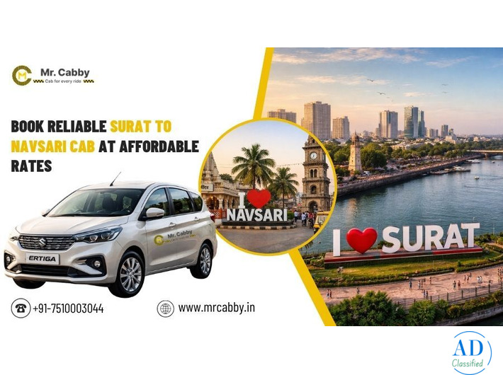 Book Surat to Navsari Cab fare @ Rs. 12/Km