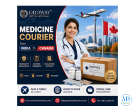 Medicine Courier From India to Canada Fast Delivery - Oddway International