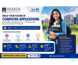 BCA Admission Open at Sharda University – Build Your IT Career
