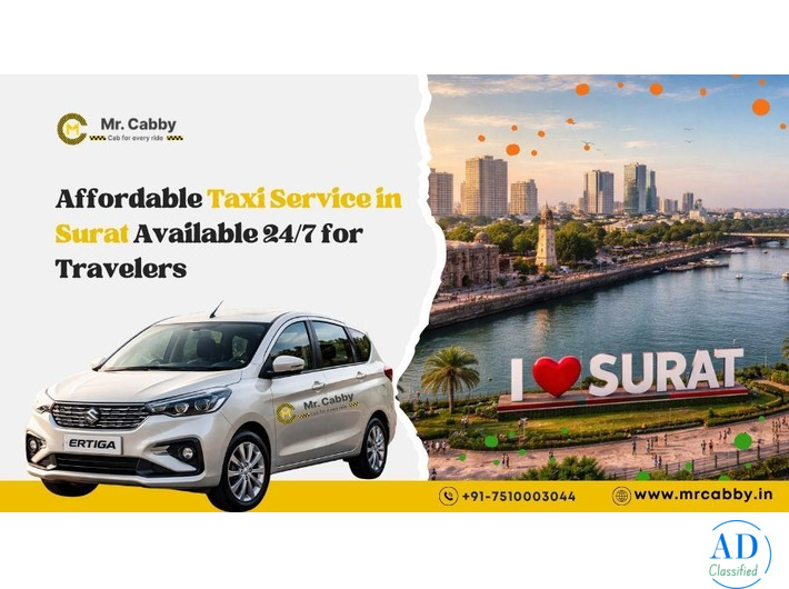 Reliable Taxi Service in Surat Available 24/7