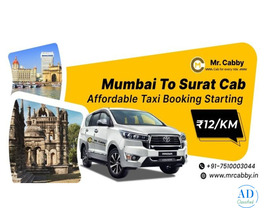 Mumbai to Surat Cab – Affordable Taxi Booking Starting ₹12/Km