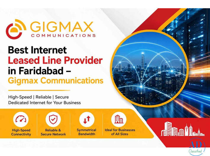 Best Internet Leased Line Provider in Faridabad – Gigmax Communications