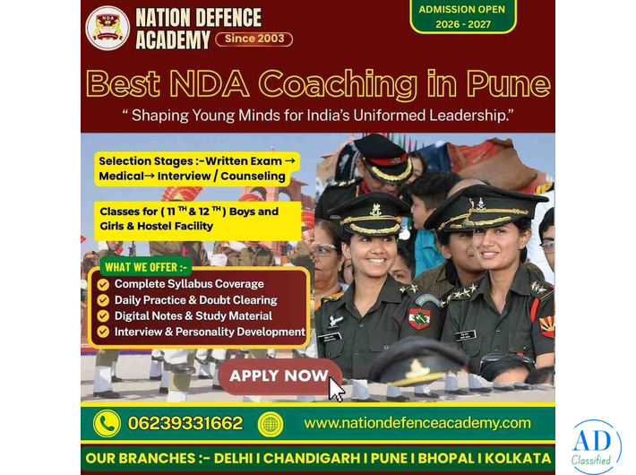 Start Your Defence Career with NDA Coaching in Pune
