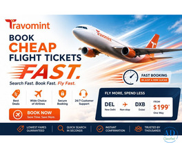 Book Cheap Flight Tickets with Travomint