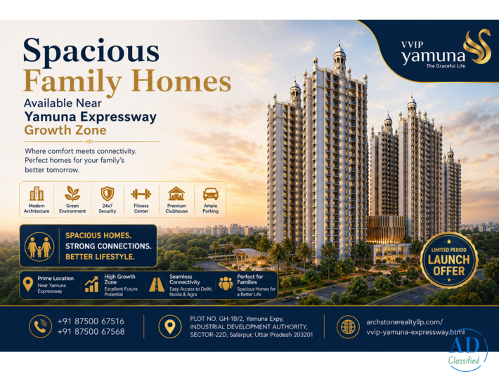 Spacious Family Homes Available Near Yamuna Expressway Growth Zone