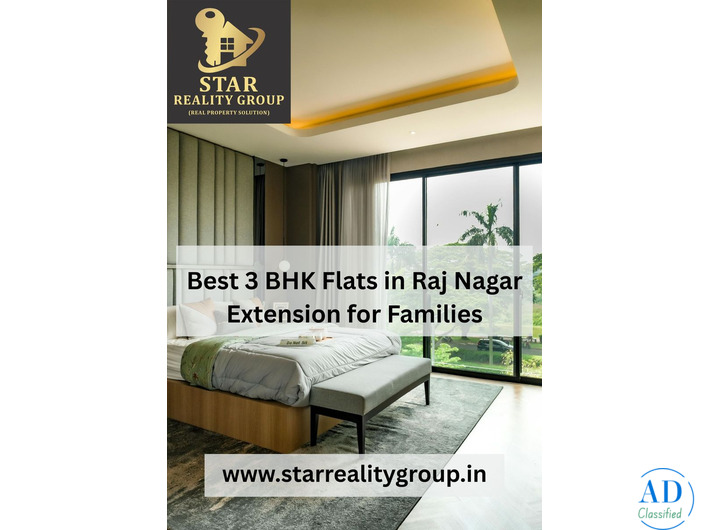 Best 3 BHK Flats in Raj Nagar Extension for Families.