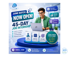 June Batch Now Open — 45-Day Job Internship - Evision Technoserve