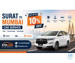MrCabby Surat to Mumbai Cab Hire Service