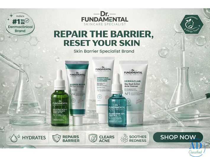Dr Fundamental Skin Barrier Repair & Acne Care Skincare Products