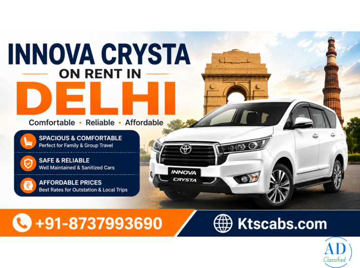 Book Innova Crysta On Rent In Delhi with Trusted Ktscabs