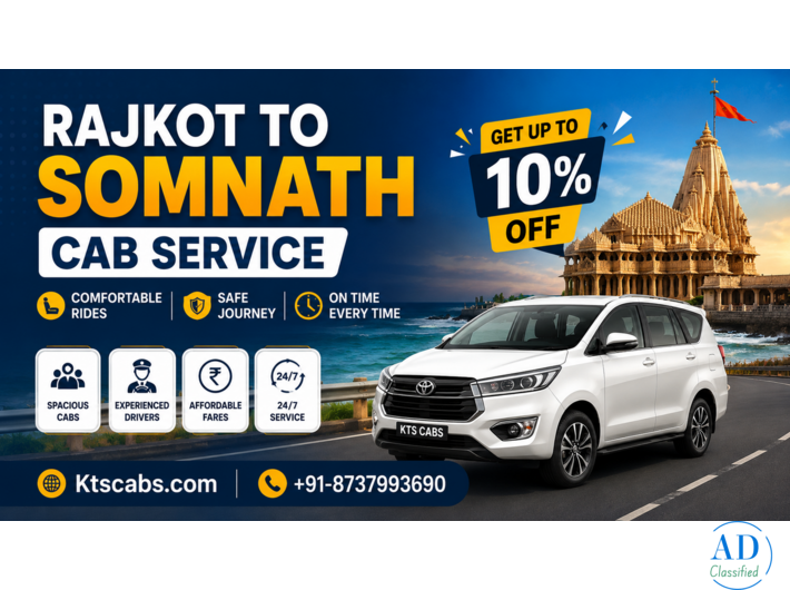 Affordable Rajkot to Somnath Cab Service – Book with MrCabby Today