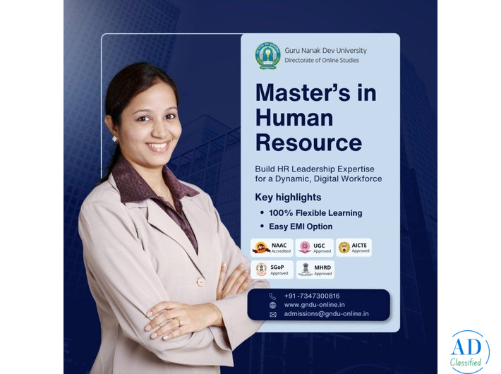 🎓 Online MBA in Human Resource Management – Guru Nanak Dev University