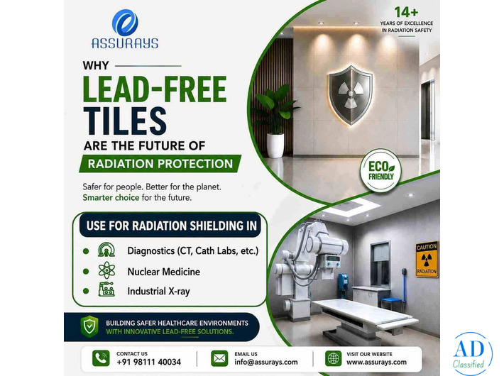 Radiation Safety Tiles for X-Ray Rooms