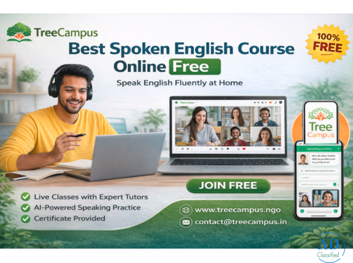Best Free Spoken English Course Online with Live Classes and AI Practice