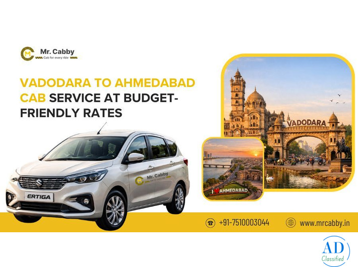 Book Vadodara to Ahmedabad Cab at Budget-Friendly Rates