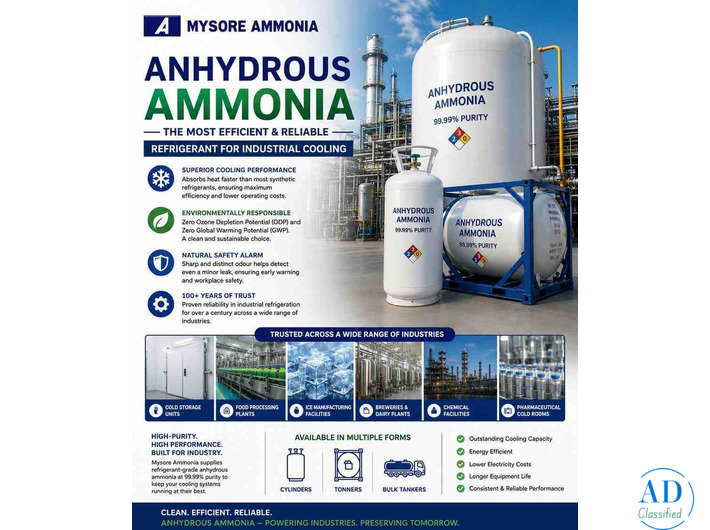 Supply Anhydrous Ammonia for Food Processing - Call Now